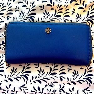 TORY BURCH ROYAL BLUE WALLET